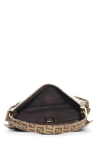 Fendi, Brown Zucchino Vinyl Baguette, Brown