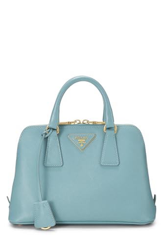 Prada, Blue Saffiano Promenade Small, Blue Luxury Handbag