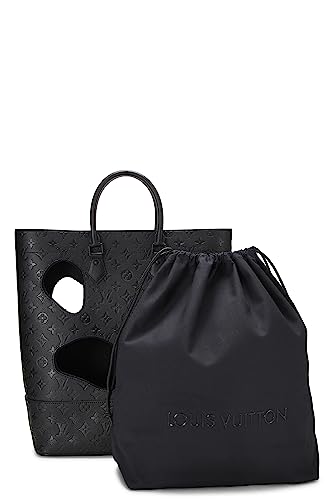 Louis Vuitton, COMME DES GARÇONS x Louis Vuitton Black Monogram Empreinte Bag with Holes, Black
