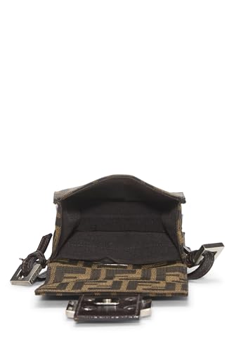 Fendi, Brown Zucca Canvas Dome Crossbody Mini, Brown