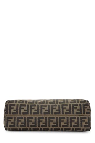 Fendi, Brown Zucca Canvas Shoulder Bag, Brown