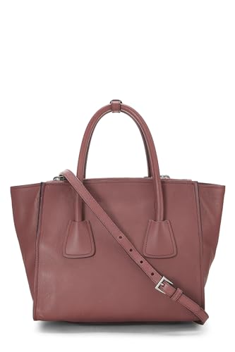 Prada, Pink Vitello Daino Trapeze Tote, Pink