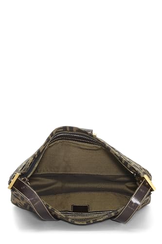 Fendi, Brown Zucca Canvas Shoulder Bag, Brown