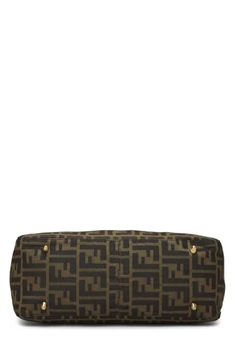 Fendi, Brown Zucca Canvas Handbag Small, Brown