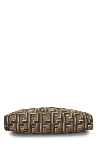 Fendi, Brown & Gold Zucca Canvas Chef, Gold