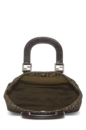 Fendi, Brown Zucca Canvas Handbag Small, Brown
