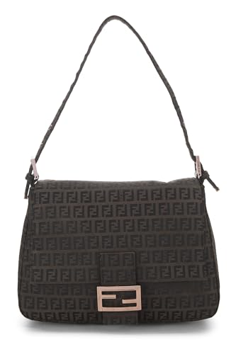 Fendi, Brown Zucchino Canvas Mama, Brown