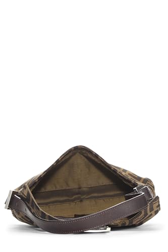 Fendi, Brown Zucca Canvas Baguette, Brown