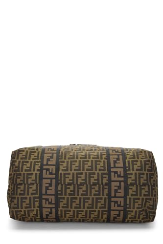 Fendi, Brown Canvas Zucca Weekender, Brown