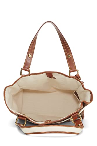 Louis Vuitton, Monogram Rayures Tisse Sac PM, Brown