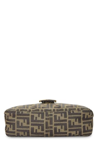 Fendi, Brown Zucca Canvas Shoulder Bag, Brown