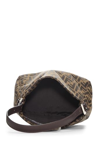 Fendi, Brown Zucca Canvas Shoulder Bag, Brown