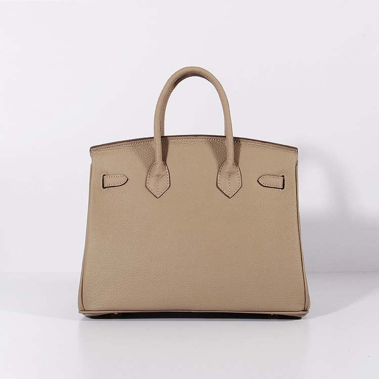 Luxury Hermes 30cm Birkin Bag Togo Leather With Strap Grey Gold