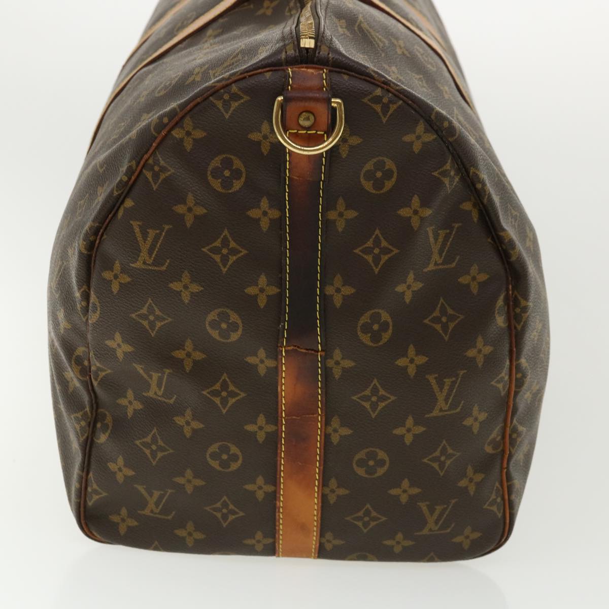 LOUIS VUITTON Monogram Keepall Bandouliere 55 Boston Bag LV Auth