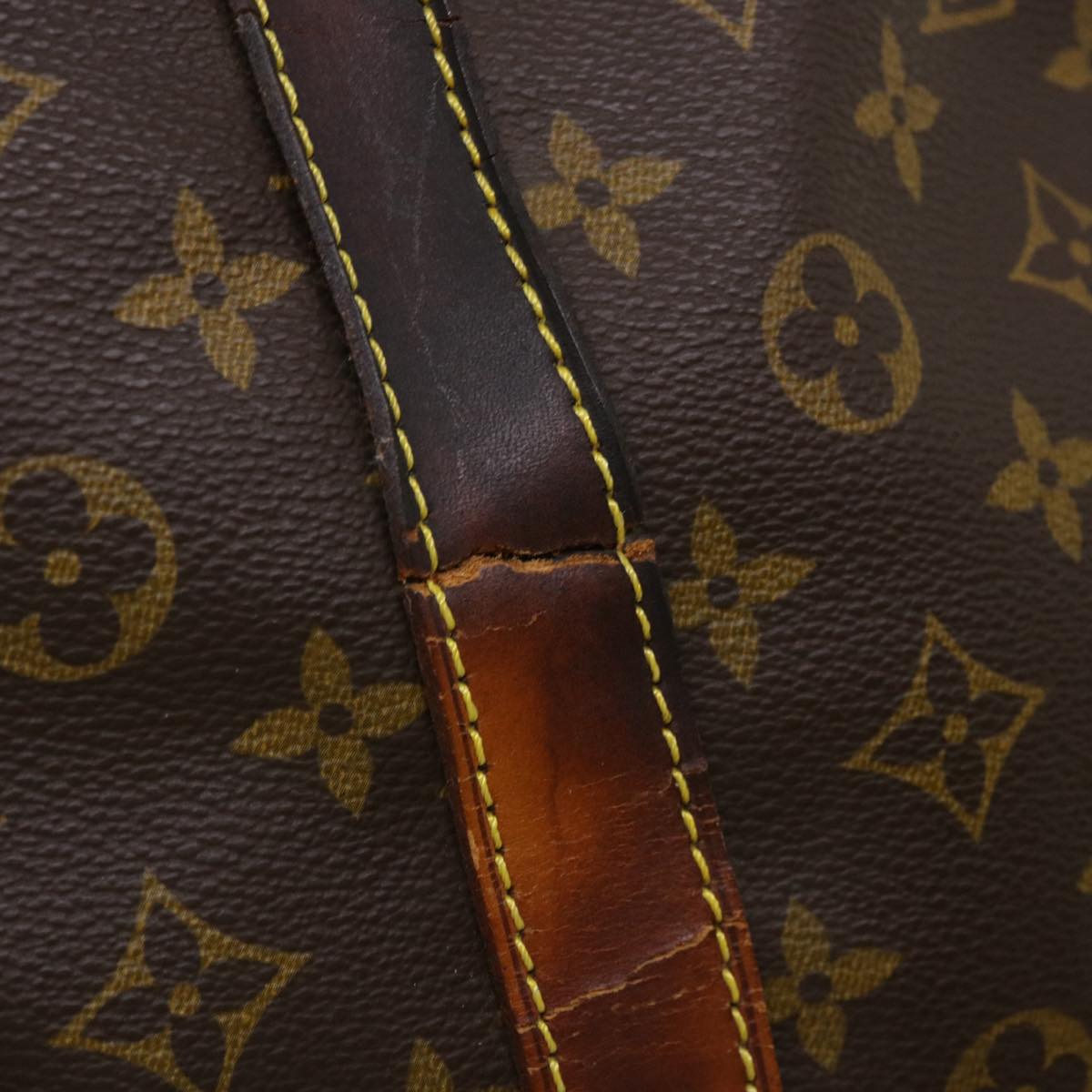 LOUIS VUITTON Monogram Keepall Bandouliere 55 Boston Bag LV Auth