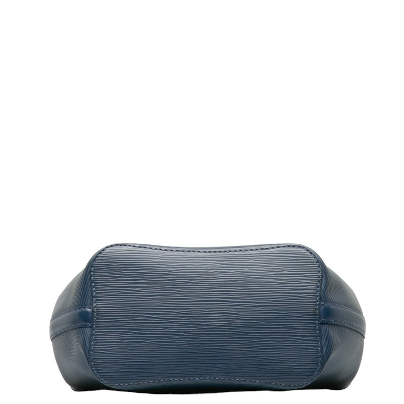 Louis Vuitton Epi Shoulder Bag Leather Blue