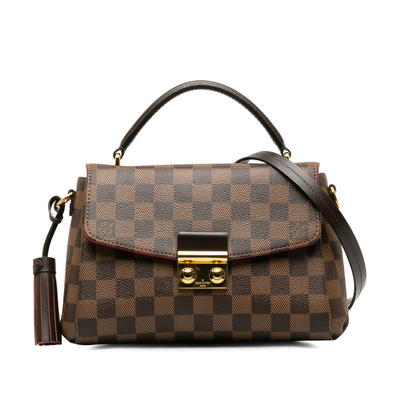 Louis Vuitton Louis Vuitton Damière Handbag PVC/Leather Brown