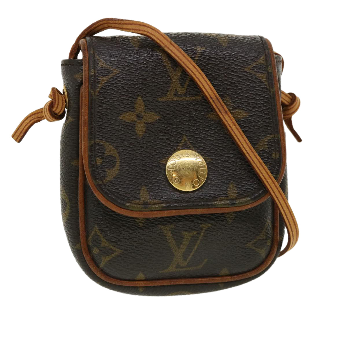 LOUIS VUITTON Monogram Pochette Cancun Shoulder Bag Pouch LV Auth