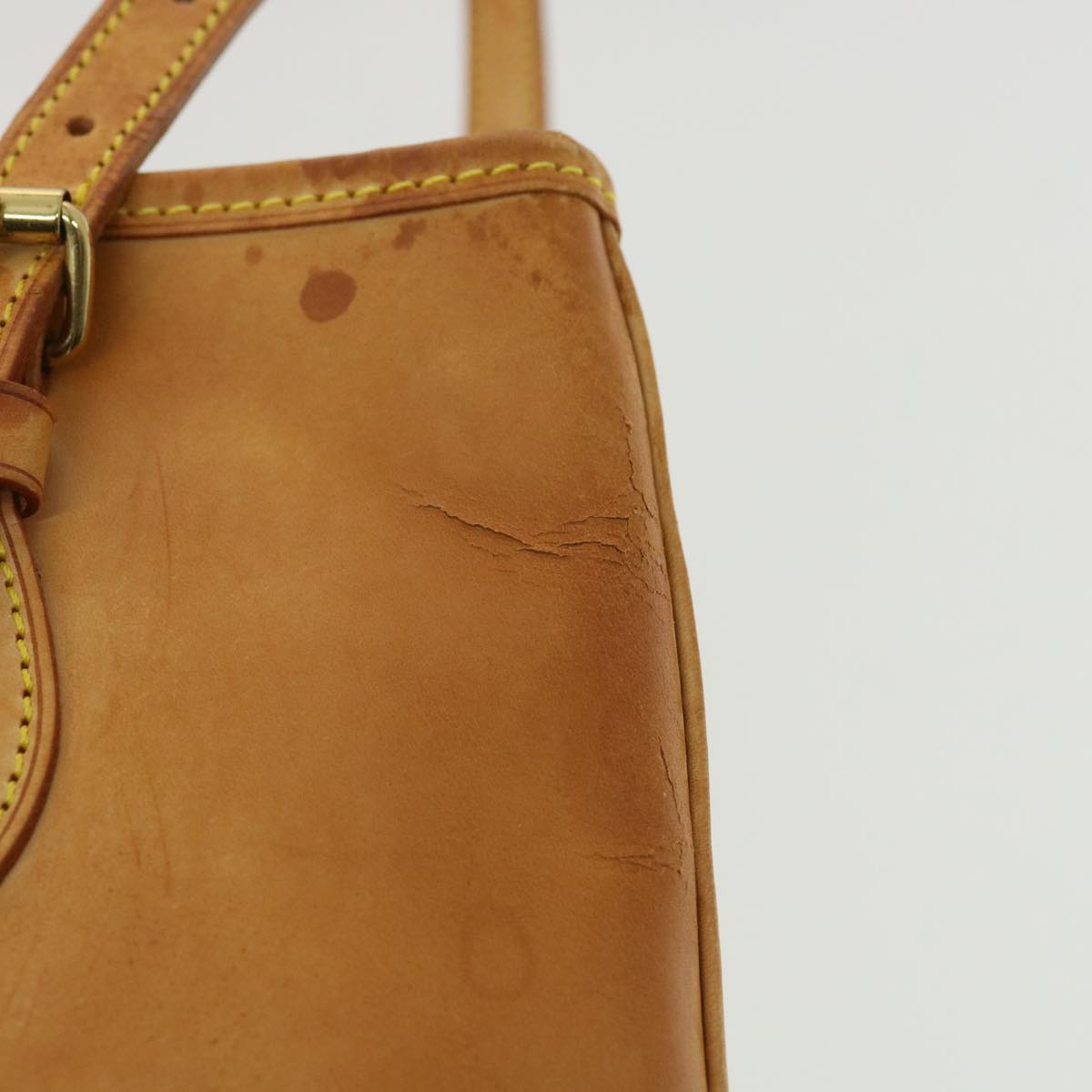 LOUIS VUITTON Nomad Bucket PM Shoulder Bag Beige LV Auth