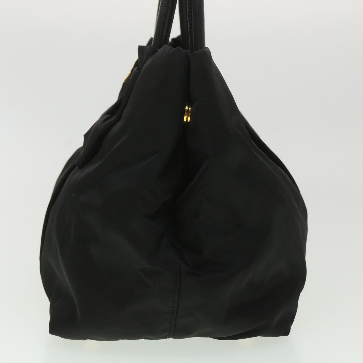 Prada Hand Bag Nylon Black