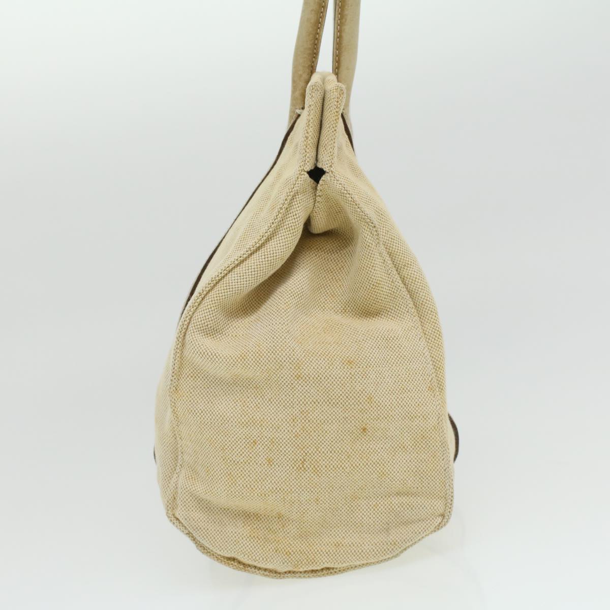 Prada Shoulder Bag Canvas Beige