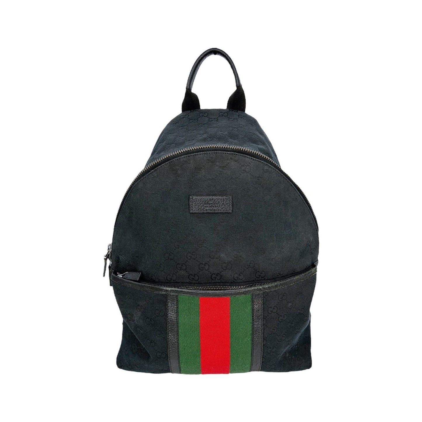Gucci Monogram Leather Canvas Shoulder Bag