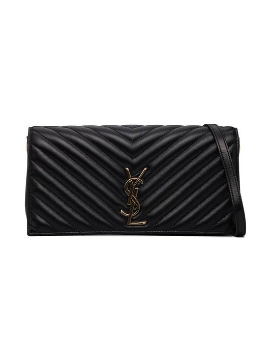 Luxury Saint Laurent Trending 2025 Kate 99 Chain Quilted Lambskin Shoulder Bag Black