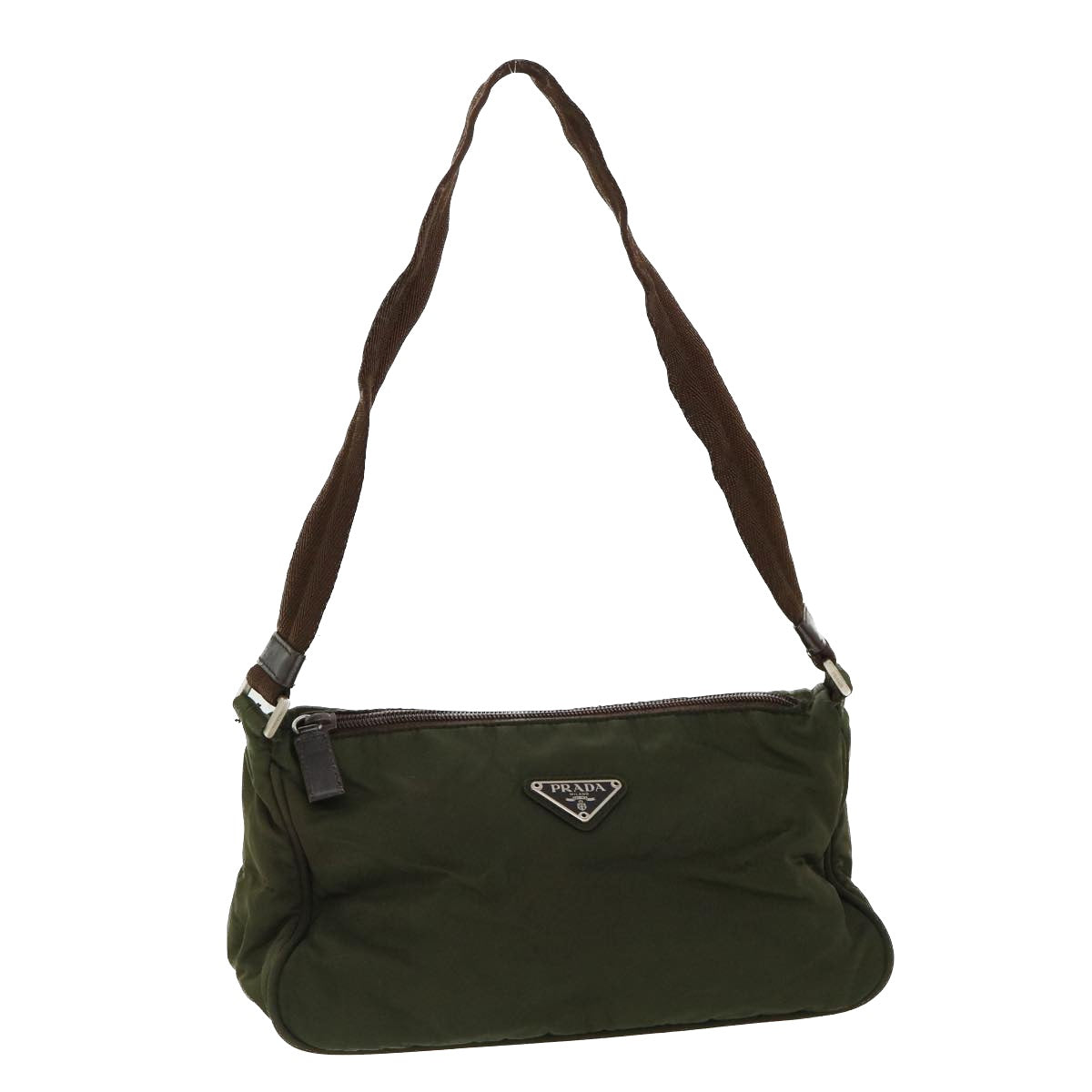 Prada Accessory Pouch Nylon Green Luxury Handbag