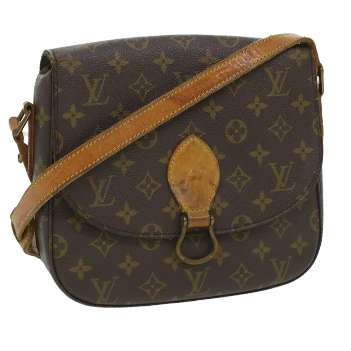 LOUIS VUITTON Monogram Saint Cloud GM Shoulder Bag LV Auth