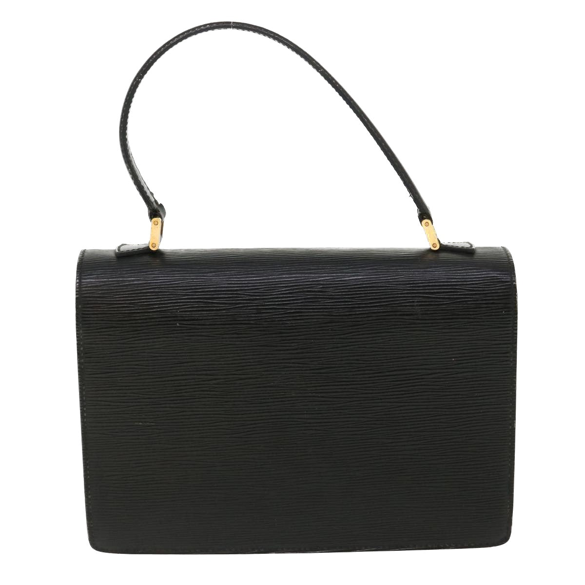 LOUIS VUITTON Epi Concorde Hand Bag Black LV Auth