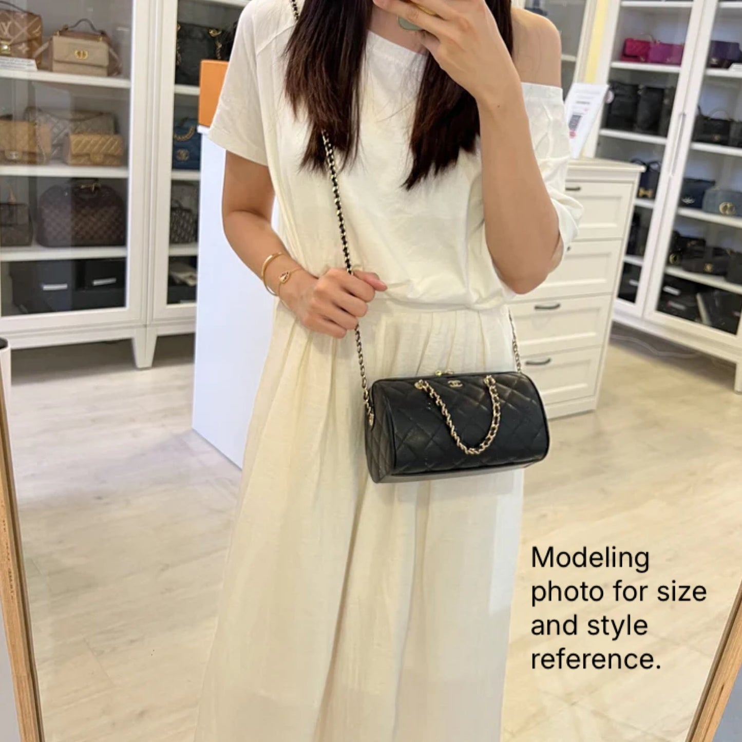 [Local Full Set - Oct 2025] Chanel 25K / 25P Bowling Bag in Black Caviar and LGHW (Model: AP4474)