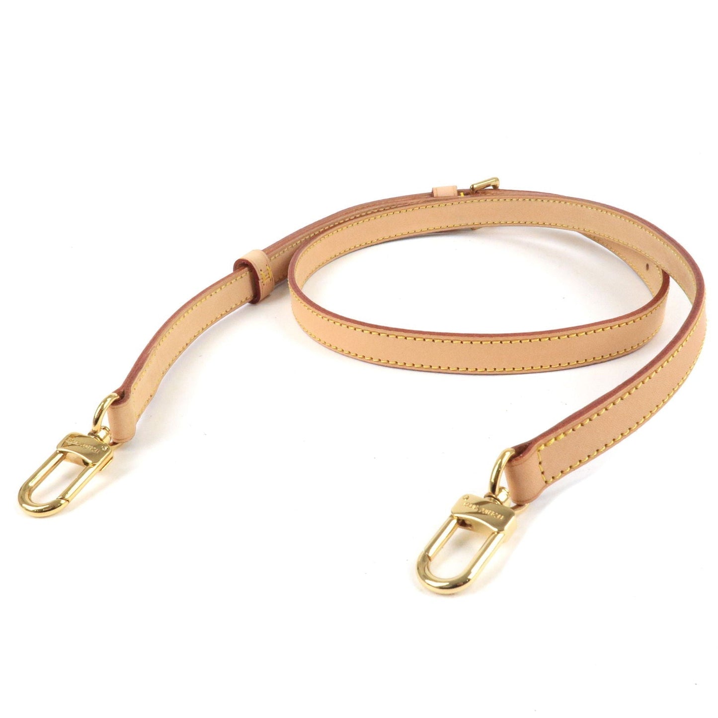 Louis Vuitton Leather Adjustable Shoulder Strap Beige Shoulder Bag