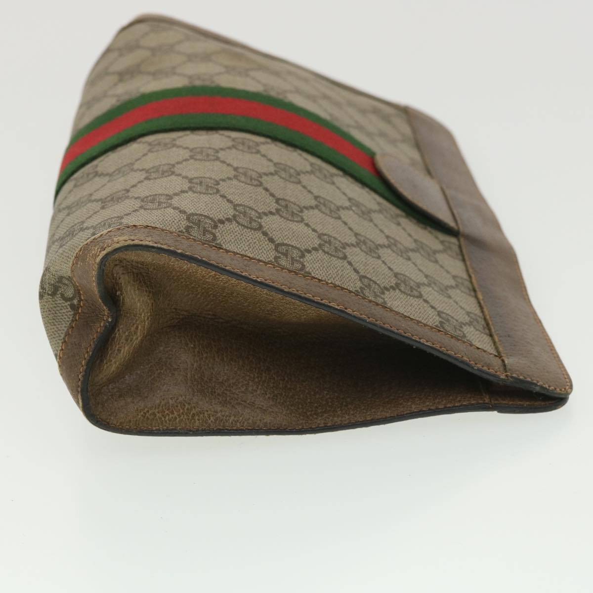 Gucci Leather Canvas Clutch
