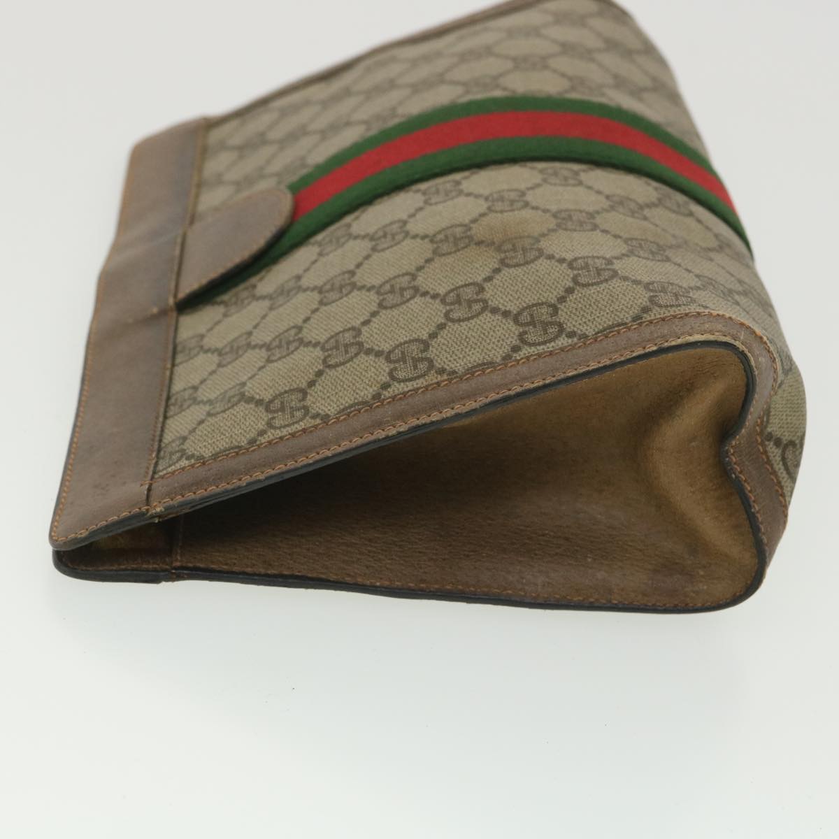 Gucci Leather Canvas Clutch