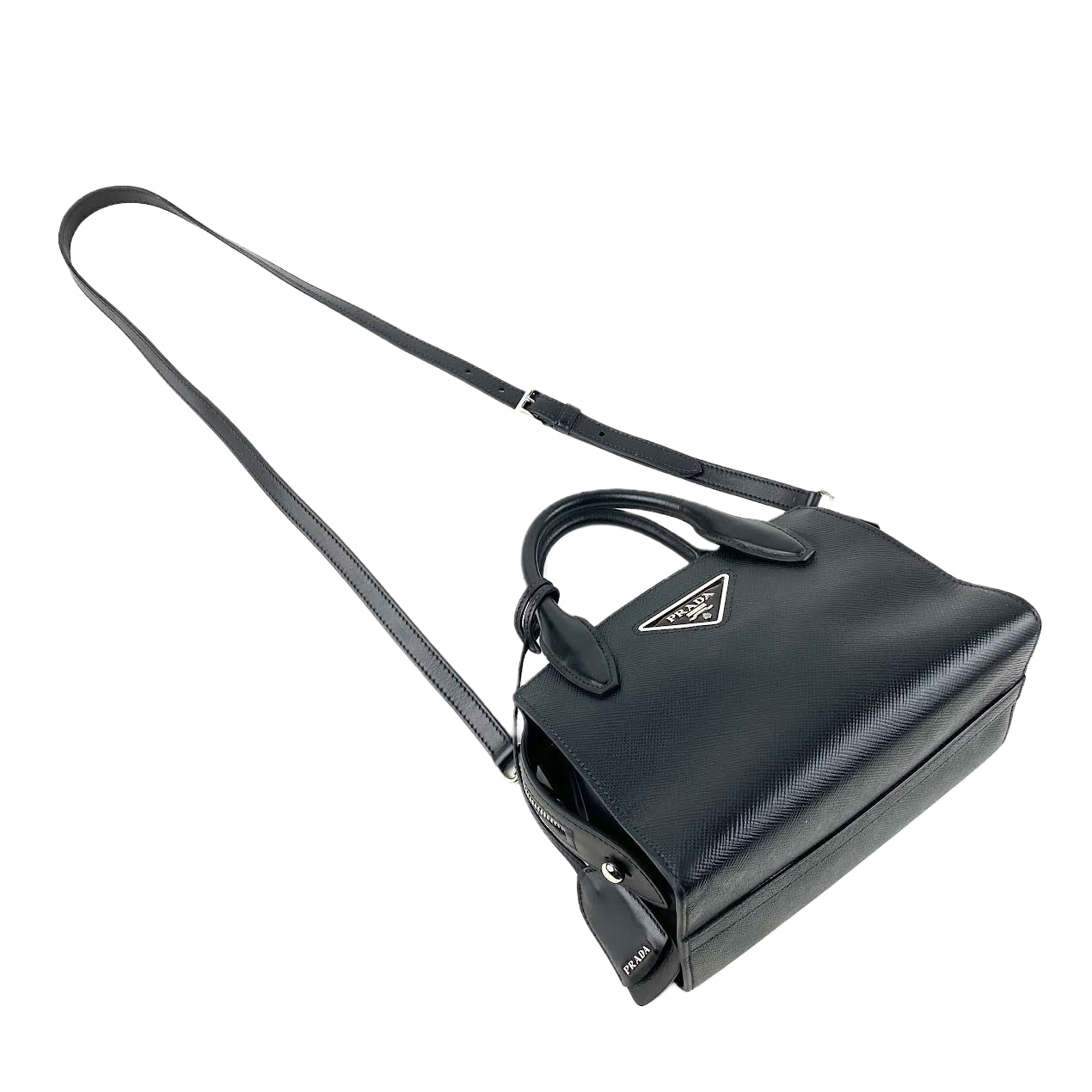 Prada Saffiano Small Kristen Black - OUTLET Luxury Handbag