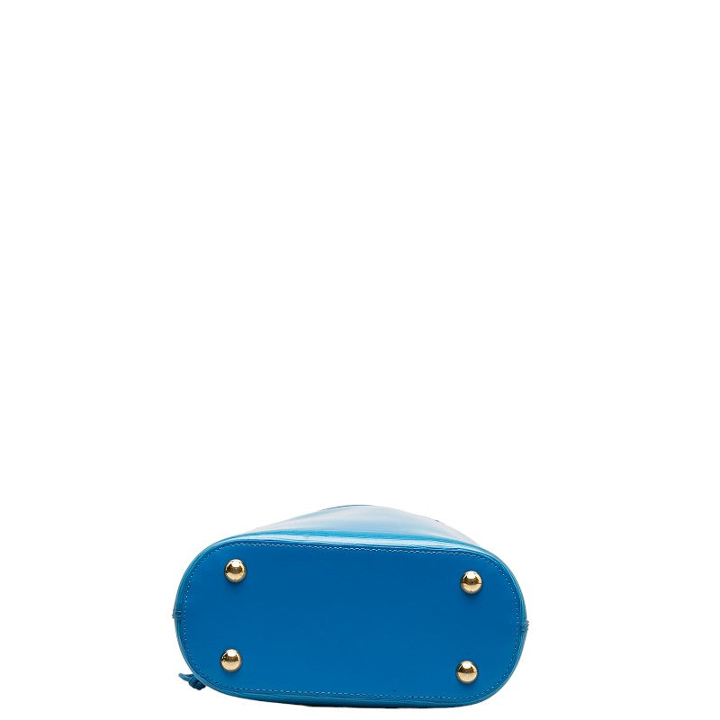 Louis Vuitton Epi Prague Mini Ragune Bay Handbag Blue Vinyl