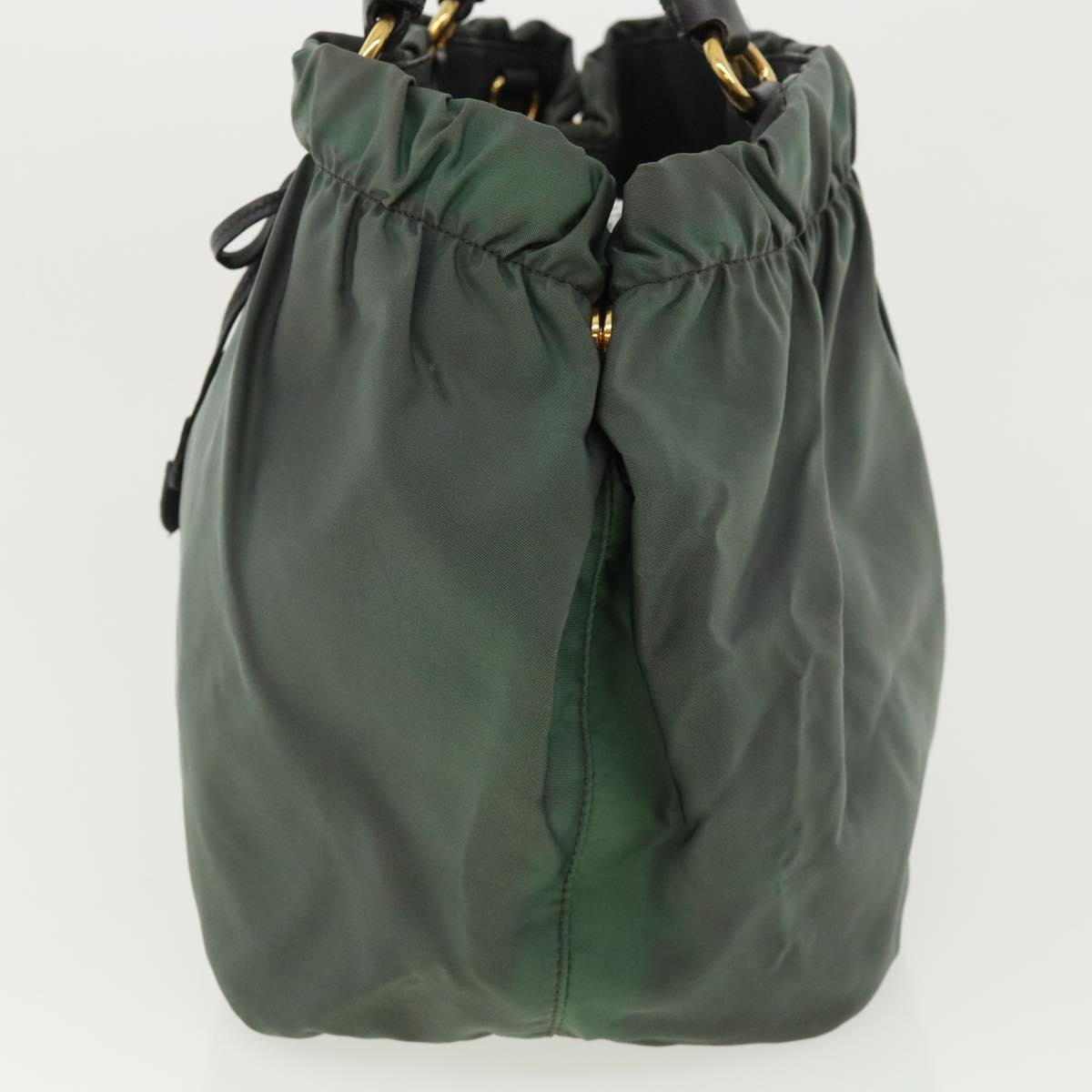 Prada Hand Bag Nylon Gray