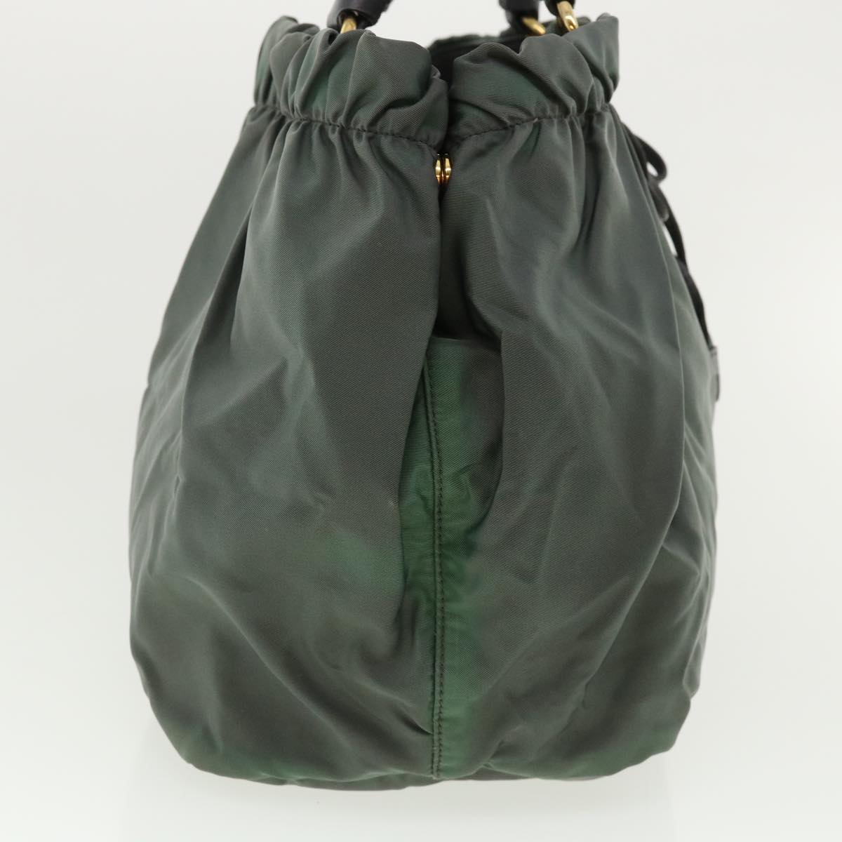 Prada Hand Bag Nylon Gray