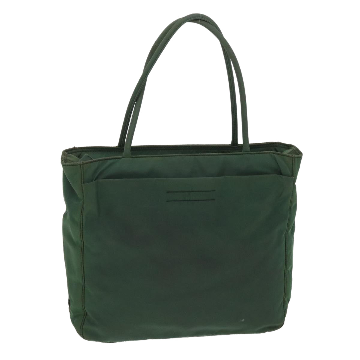 Prada Hand Bag Nylon Green