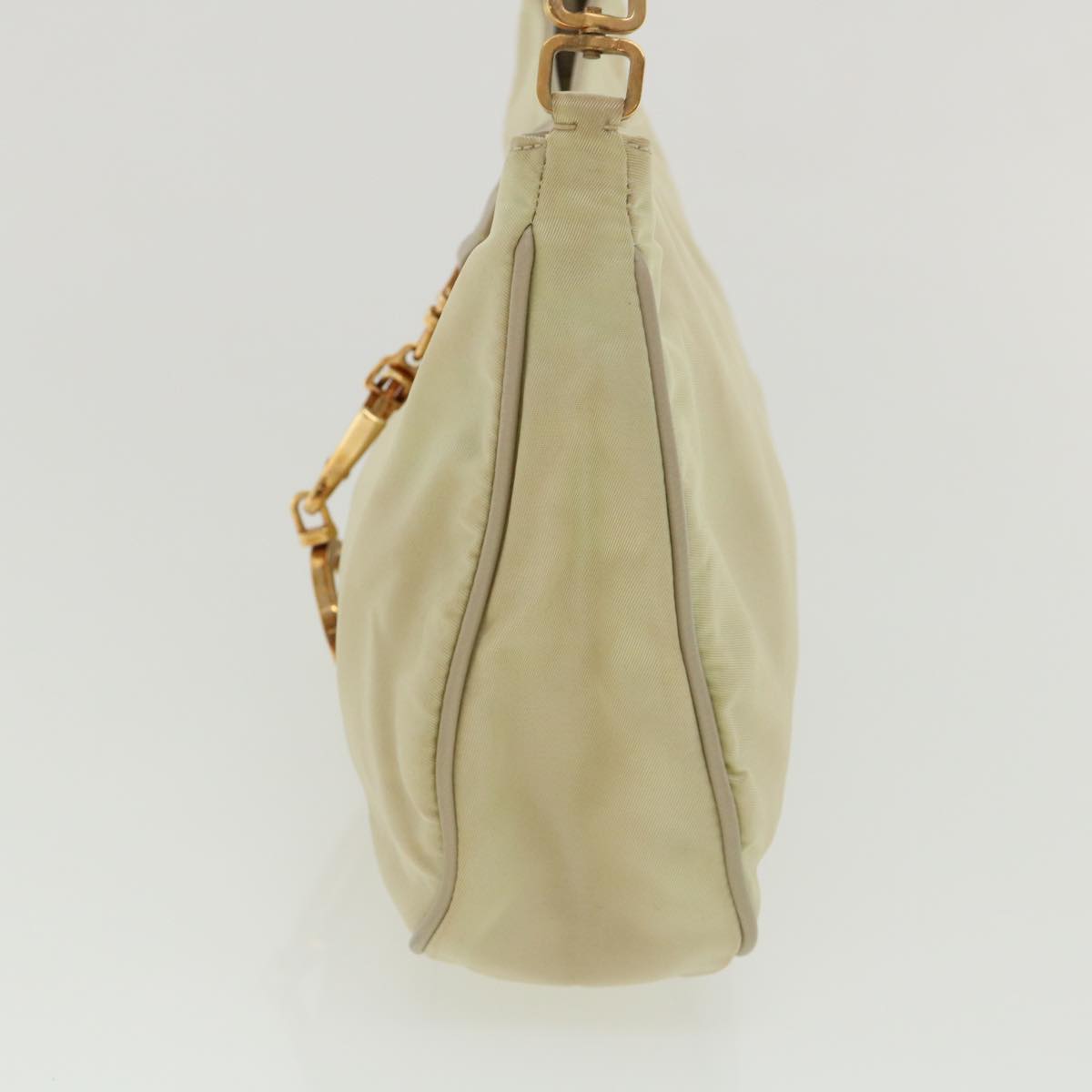 Prada Accessory Pouch Nylon Beige Luxury Handbag