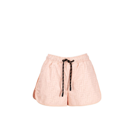 Fendi Size Logo Shorts Polyester Pink