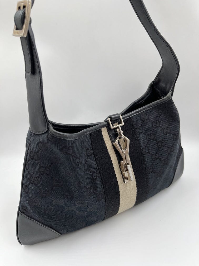 Gucci Jackie Canvas Nylon Shoulder Bag Style 2
