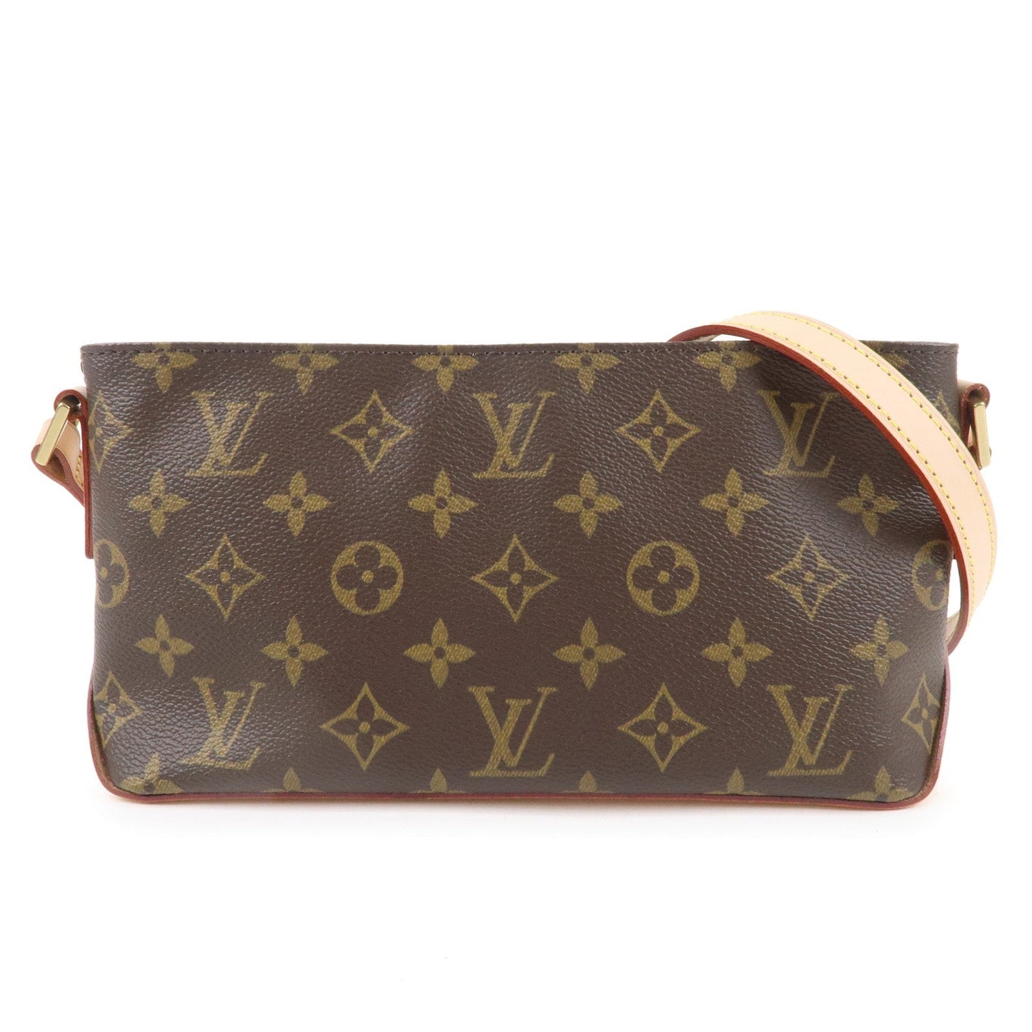 Louis Vuitton Monogram Trotteur Shoulder Bag Brown