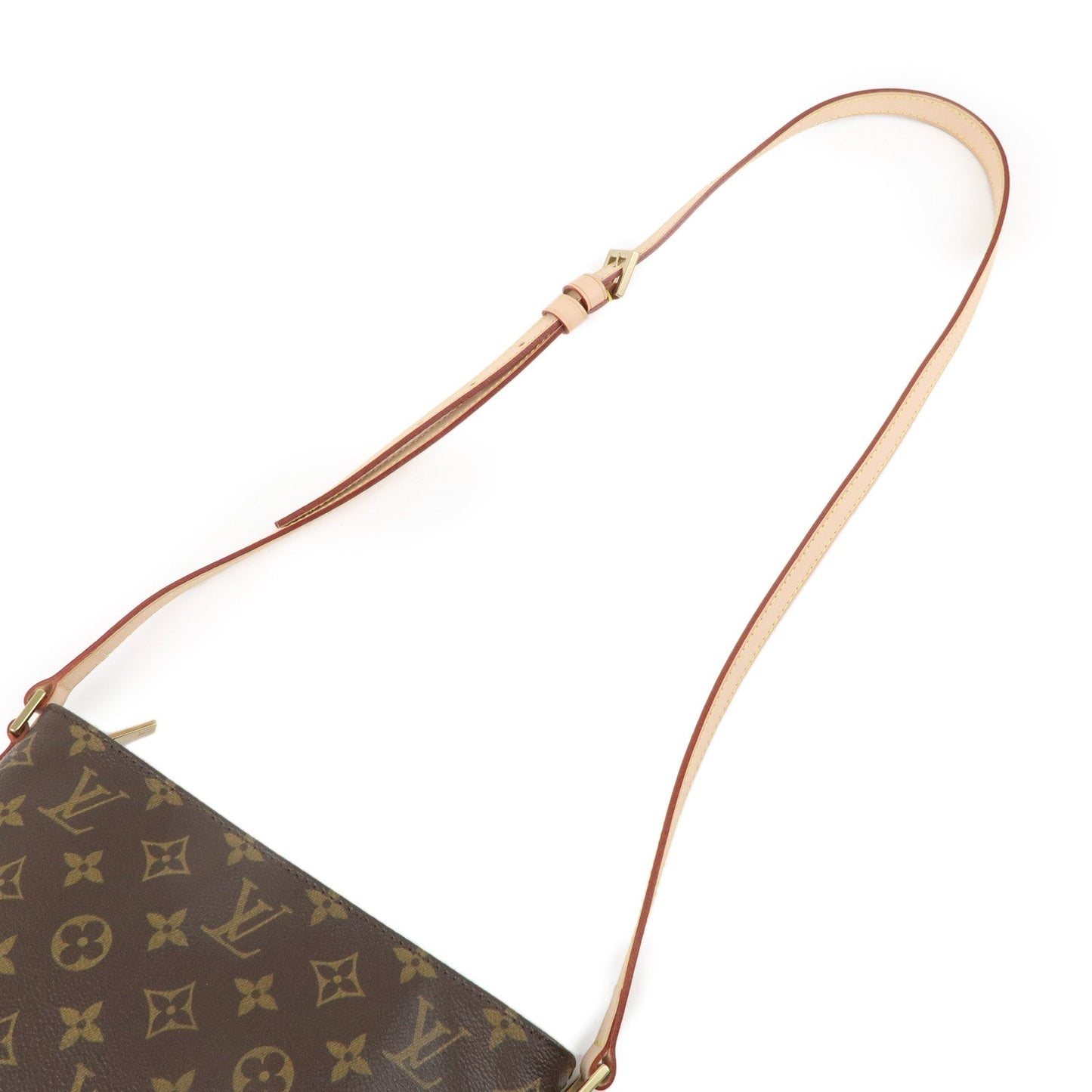Louis Vuitton Monogram Trotteur Shoulder Bag Brown