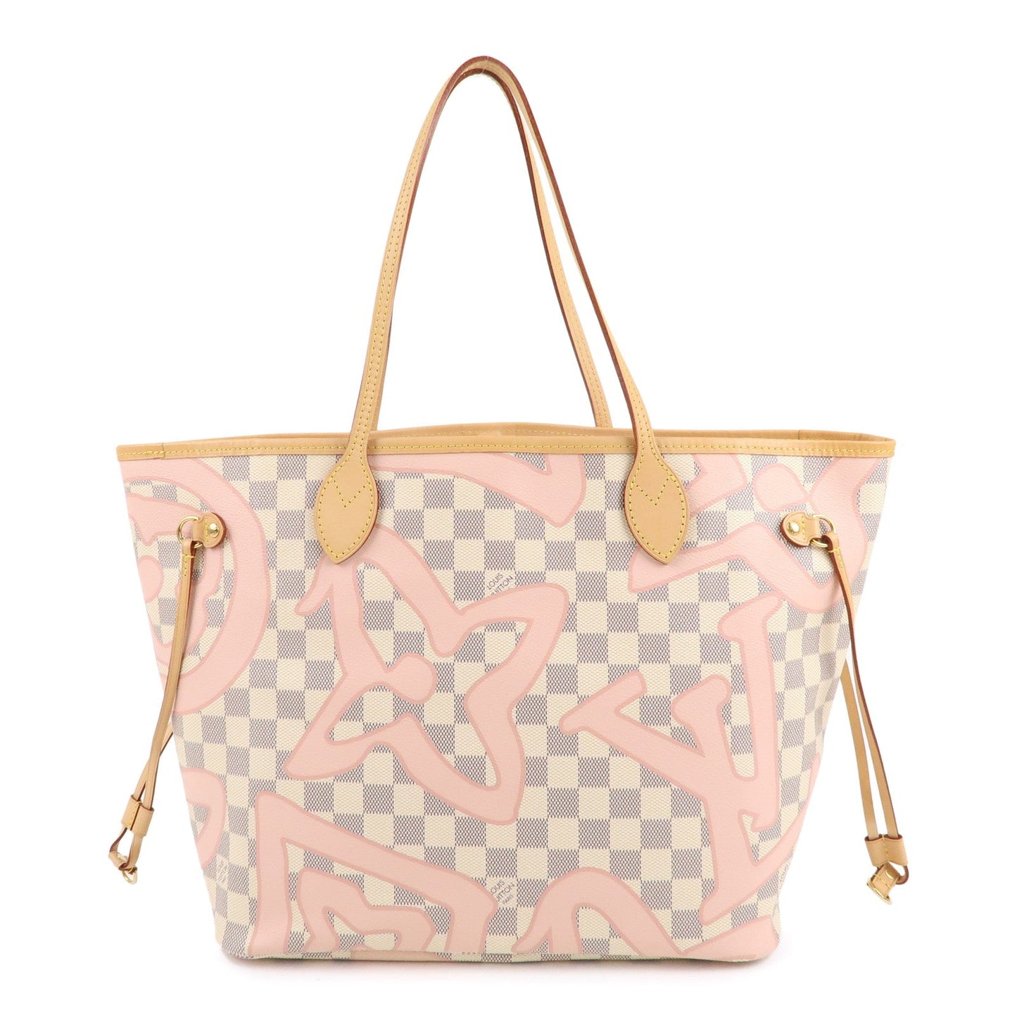 Louis Vuitton Damier Azur Tahiti Neverfull MM Tote Bag