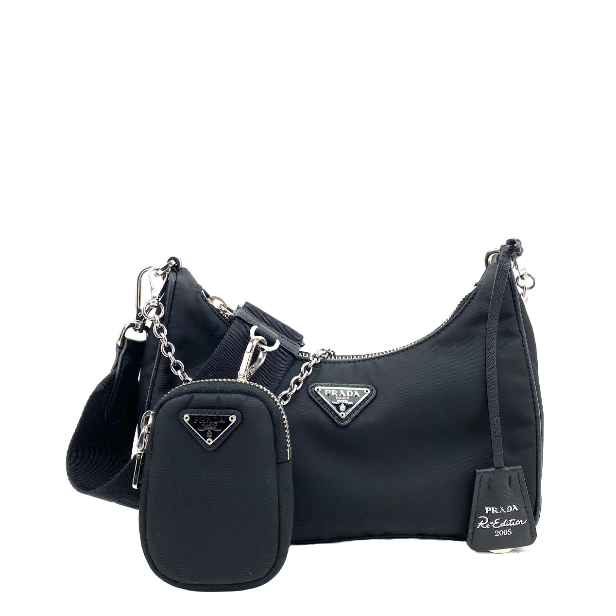 Prada Re Edition Crossbody Black Nylon