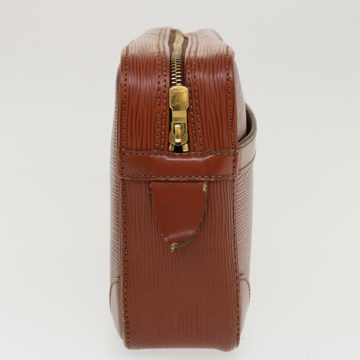 LOUIS VUITTON Epi Compiegne 28 Clutch Bag SPO Brown LV Auth