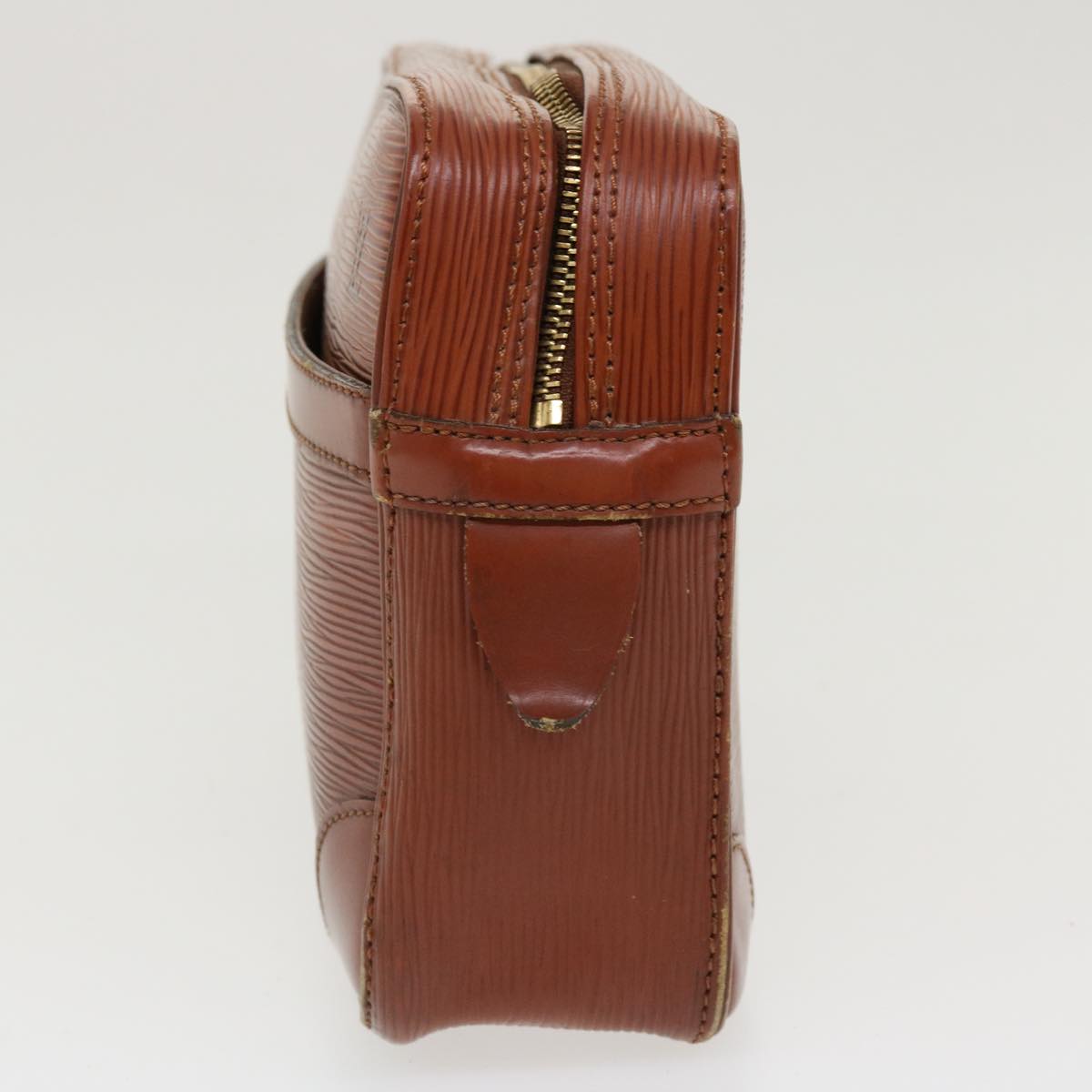LOUIS VUITTON Epi Compiegne 28 Clutch Bag SPO Brown LV Auth