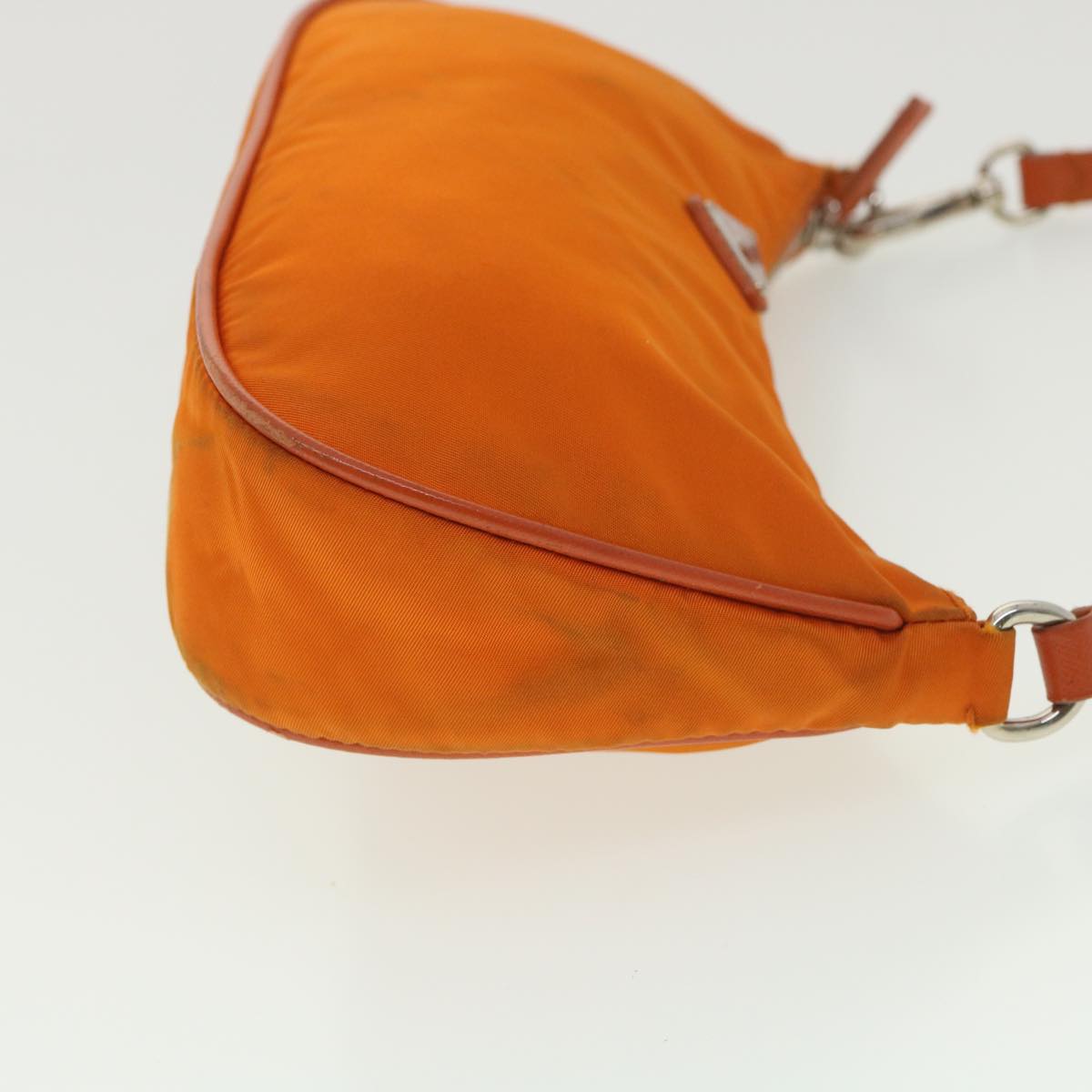 Prada Accessory Pouch Nylon Orange Luxury Handbag