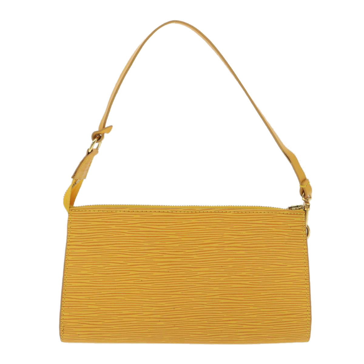 LOUIS VUITTON Epi Pochette Accessoires Pouch Yellow LV Auth Clutch
